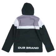 DUB BRAND Men's Zip Snowboard Jacket in Black/Purple, Sizes 24/25. Free Shipping.