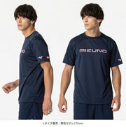 Mizuno MIZUNO Table Tennis Uniform T-Shirt, Short Sleeve, Game Shirt, Men's, Unisex, 82JAB110