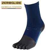 Mizuno 5-finger short soccer socks, Zero Glide Neo grip stockings, for futsal (P2MXC010)
