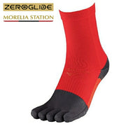 Mizuno 5-finger short soccer socks, Zero Glide Neo grip stockings, for futsal (P2MXC010)