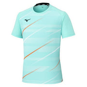 Mizuno Game Shirt, Short Sleeve, Uniform, Tennis, Soft Tennis, Badminton, Men's, Unisex, 62JAC025