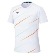 Mizuno Game Shirt, Short Sleeve, Uniform, Tennis, Soft Tennis, Badminton, Men's, Unisex, 62JAC025