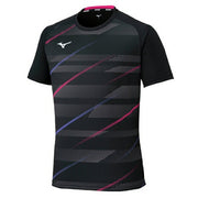 Mizuno Game Shirt, Short Sleeve, Uniform, Tennis, Soft Tennis, Badminton, Men's, Unisex, 62JAC025