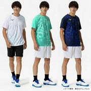 Mizuno Game Shirt, Uniform, Short Sleeve, Top, Tennis, Soft Tennis, Badminton, Men's, Unisex, 62JAC020