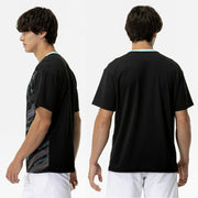 Mizuno Game Shirt, Uniform, Short Sleeve, Top, Tennis, Soft Tennis, Badminton, Men's, Unisex, 62JAC024