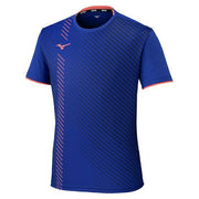Mizuno Game Shirt, Uniform, Short Sleeve, Top, Tennis, Soft Tennis, Badminton, Men's, Unisex, 62JAC026