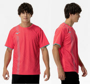 Mizuno Game Shirt, Uniform, Short Sleeve, Top, Tennis, Soft Tennis, Badminton, Men's, Unisex, 62JAC026
