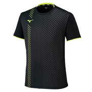Mizuno Game Shirt, Uniform, Short Sleeve, Top, Tennis, Soft Tennis, Badminton, Men's, Unisex, 62JAC026