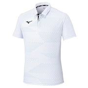 Mizuno Game Shirt, Uniform, Short Sleeve, Top, Tennis, Soft Tennis, Badminton, Men's, Unisex, 62JAC023