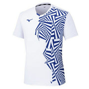 Mizuno Game Shirt, Uniform, Short Sleeve, Top, Tennis, Soft Tennis, Badminton, Men's, Unisex, 62JAC027
