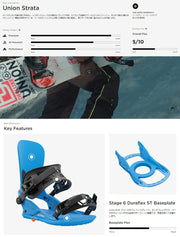 UNION STRATA Bone White 24/25 Snowboard Bindings for Men