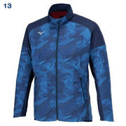 Mizuno Breath Thermo Fleece-Lined Heat-Generating Windbreaker Warmer Jacket (32MEB541)