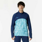 Mizuno Stretch Fleece Half-Zip Jersey Jacket for Men and Women, Soccer and Futsal Wear, P2MCB516