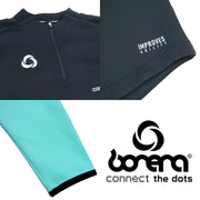 Bonera Men's Half-Zip Jersey Set for Futsal and Soccer (BNR-TJ088T, BNR-TJ089P) - Ships Immediately