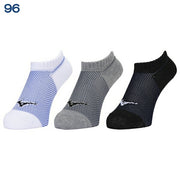 Mizuno MIZUNO Socks, 3-Pair Set, Mesh Ankle Length, Track and Field/Running Socks, Socks, Undershorts, 32JXB105