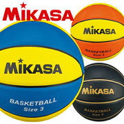MIKASA Basketball, Size 3, Rubber Ball, Kids/Toddlers, B3JMR
