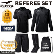 FINTA Referee Wear 5-Piece Set (Top and Bottoms) for Soccer and Futsal, Men's and Adults, FT5977
