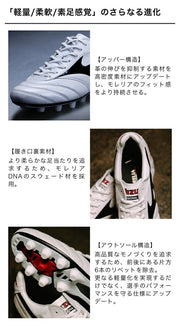 [10% OFF Coupon! Until January 5th] Morelia 2 JAPAN Short Tongue Normal Stitch Mizuno Japan Soccer Cleats P1GA250109 ◎