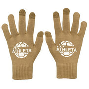 Athleta Junior Field Gloves, Smartphone Compatible, Knit Material, ATHLETA Futsal/Soccer Wear, Kids, 05342J