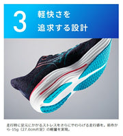 Mizuno Wave Rider 29 SW 4E Super Wide Running Shoes, Men's and Unisex, Platform Sole, J1GC2504