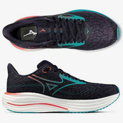Earn 10x points on Mizuno Wave Rider 29 running shoes with thick soles (J1GC250301)