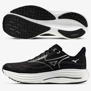 Earn 10x points on Mizuno Wave Rider 29 running shoes with thick soles, unisex, men's and women's, J1GC2505.