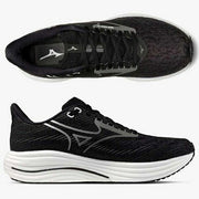 Earn 10x points on Mizuno Wave Rider 29 running shoes with thick soles, unisex, men's and women's, J1GC2505.