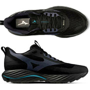 Earn 10x points! Mizuno Wave Rider GTX 3 Running Shoes, GORE-TEX, Fully Waterproof, Platform Sole, Men's, Unisex, J1GC257701