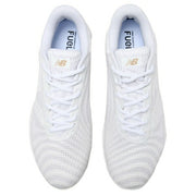 New Balance FuelCell X 4040 v7 Metal Baseball Cleats, White, High School Baseball Cleats, NB New Balance AB4040W72E