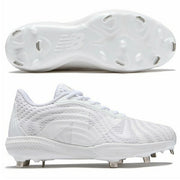 New Balance FuelCell X 4040 v7 Metal Baseball Cleats, White, High School Baseball Cleats, NB New Balance AB4040W72E