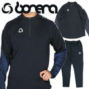 Bonera Men's Half-Zip Jersey Set for Futsal and Soccer (BNR-TJ096T, BNR-TJ092P) - Ships Immediately