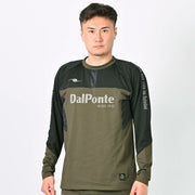 Immediate shipping: DalPonte fleece-lined warm practice jersey top and bottom set. DalPonte futsal and soccer wear. DPZ0443 DPZ0444