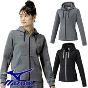 Mizuno Women's Sweatshirt Hoodie, Full-Zip, Stretch, Top, 32MCC330