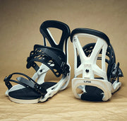 LINK GRD-2 Snowboard Bindings, White, Size M, 25/26, Men's