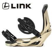 LINK GRD-2 Snowboard Bindings, Beige, Size S, 25/26, Men's