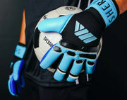 Immediate Shipping Sherpa Goalkeeper Gloves, Engine Forget-Me-Not Design, Soccer/Futsal
