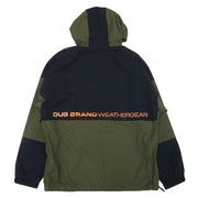 DUB BRAND Men's Half Zip Snowboard Jacket, Olive, Sizes 25/26, Free Shipping