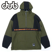 DUB BRAND Men's Half Zip Snowboard Jacket, Olive, Sizes 25/26, Free Shipping