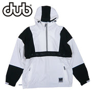 DUB BRAND Men's Half Zip Snowboard Jacket, White, Sizes 25/26, Free Shipping