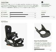 LINK GRD-2 Snowboard Bindings, Black, Size M, 25/26, Men's