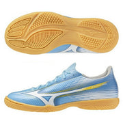Mizuno Alpha 3 SELECT Jr. in Mizuno futsal shoes for juniors. Wide fit. P1GG266525. Ships immediately.
