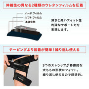 ZAMST Filmista thigh supporter, suitable for both left and right thighs.