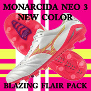 Pre-order item: Mizuno Junior Monarcida Neo 3 Select AS NEO Jr. Training Shoes, Wide Fit, Soccer/Futsal, P1GE262564 ◎