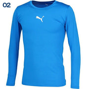 Puma soccer innerwear, long-sleeved shirt, crew neck, long, Puma futsal 660765