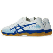Immediate shipping: ASICS Junior 7" futsal shoes for kids. Product code: 1104a055-100.