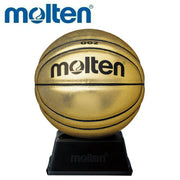 Molten Basketball Autographed Mini Ball GL with Stand, Perfect as a Souvenir or Gift (molten bgg2gl)