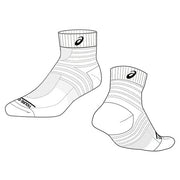 ASICS Volleyball Support Short Socks, Size 12, One-Point Design, Socks, 3053A163