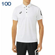 Asics short-sleeved button-down polo shirt, sportswear, unisex, 2031D728