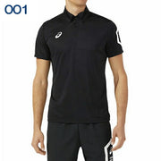 Asics short-sleeved button-down polo shirt, sportswear, unisex, 2031D728