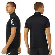 Asics short-sleeved button-down polo shirt, sportswear, unisex, 2031D728